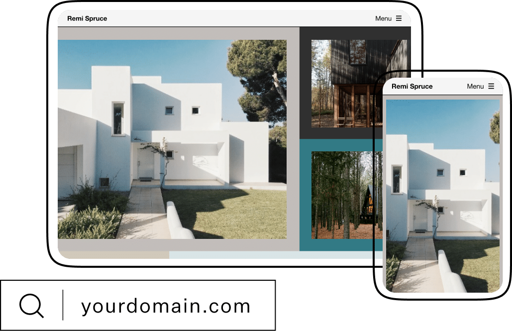 Domain Website Architektur