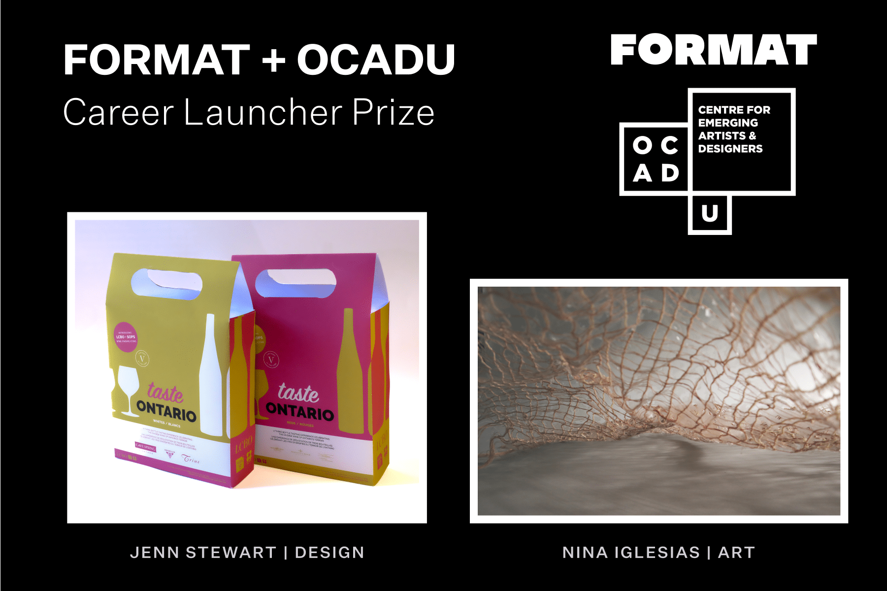 Die Gewinner 2024 stehen fest: Format Career Launcher Prize in Partnerschaft mit der OCAD University